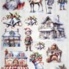 Decoupage Rice Paper  A/3  - Christmas Eve - 4042