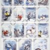 Decoupage Rice Paper  A/3  - Winterly Animals Cards - 4051