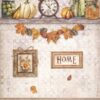 Stamperia A/4 Rice Paper - Golden Harmony Clock and Pumpkins - DFSA4946