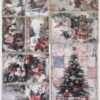 AB Studio Decoupage Rice Paper  A/4 - Vintage Christmas Bunnies - 6201