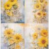 AB Studio Decoupage Rice Paper A/4 - Sunflowers - 110