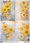 AB Studio Decoupage Rice Paper A/4 - Sunflowers - 110