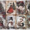 AB Studio Decoupage Rice Paper A/4 - Christmas Nostalgia - 482MV