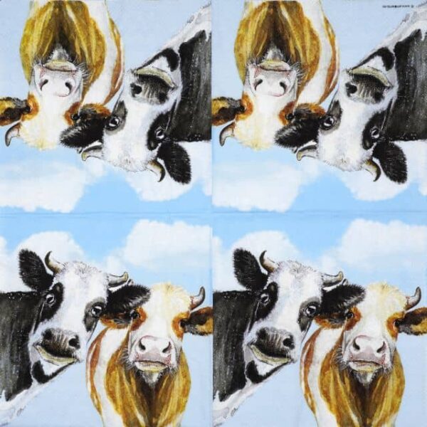 Paper Napkin - Pair of cows