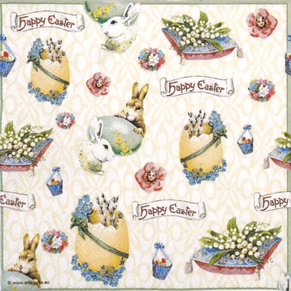 Paper Napkin - Easter banner