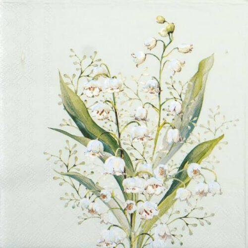 Napkin - Lily of the valley green