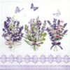 Paper Napkin - Lovely lavender white