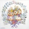 Paper Napkin - Owl Couple In Love