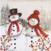 Cocktail Napkins - Snowmen Family (20 pieces)