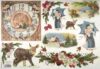 Stamperia Rice Paper 33x49cm  - X-mas Fawn and Clock DFS283