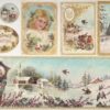 Stamperia Rice Paper 33x49cm - Christmas Greetings Girl with Umbrella DFS338