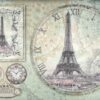 Stamperia Rice Paper 33x49cm - ParisTour Eiffel Clock DFS347