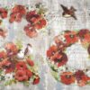 Stamperia Rice Paper 33x49cm - Poppies and Birds DFS376