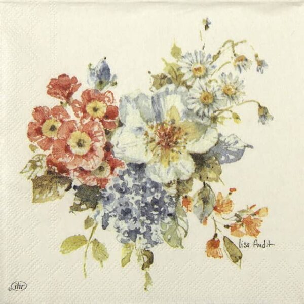 Paper Napkins - Garden Flower Bunch (20 pieces)