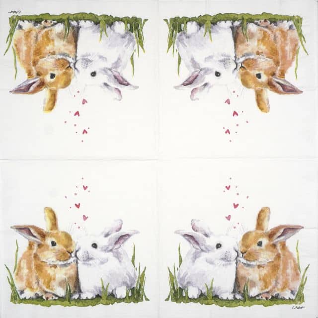 Paper Napkin - Easter Kiss