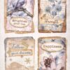 Stamperia Rice Paper A4 - Create Happiness Dewdrops 4 cards -