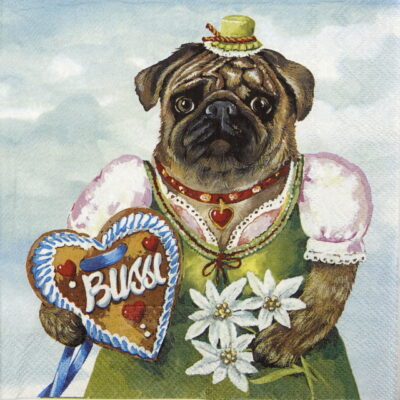 Paper Napkin - Liesl Pug