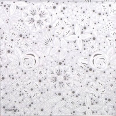 Lunch Napkins (20) - Valentina White