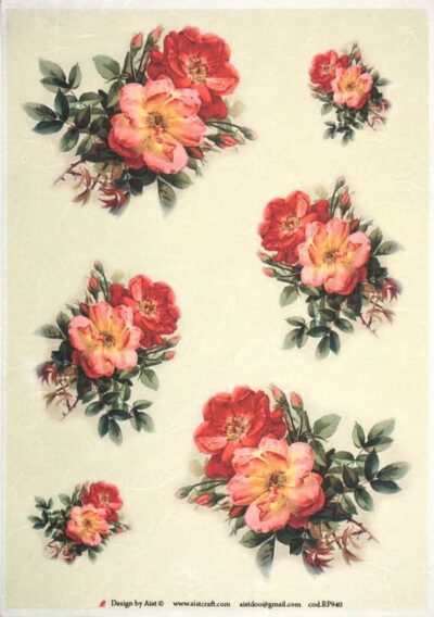 Rice Paper - Vintage Small Bouquet