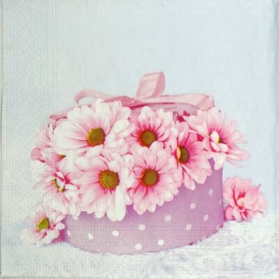 Paper Napkin - Flowers in the Box