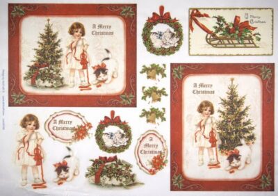 Rice Paper - Merry Christmas 32x45cm
