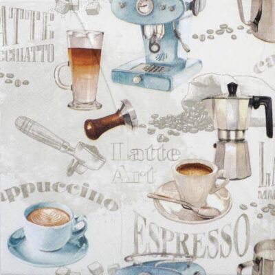 Paper Napkins - Barista cream (20 pieces)