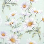 Paper Napkins - Beautiful daisies green  (20 pieces)