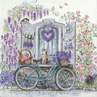 Paper Napkins - Bike with Basket (20 pieces)