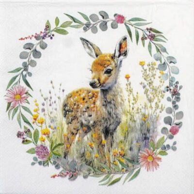 Single Decoupage Napkin - Fawn