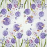 Full spread of Flower Beauty paper napkins 20 pack for table decor and parties.