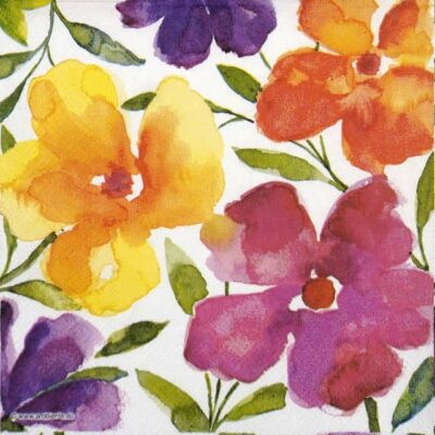 Paper Napkins - Happy Bloomers (20 pieces)