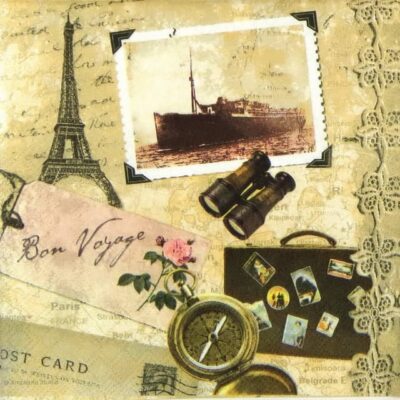 Paper Napkin - Bon Voyage Paris