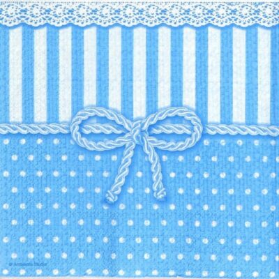 Lunch Napkins (20) - Bow Blue