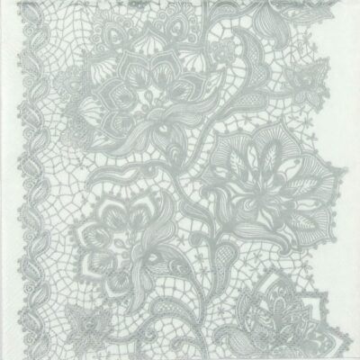 Lunch Napkins (20) - Gloria Lace Silver