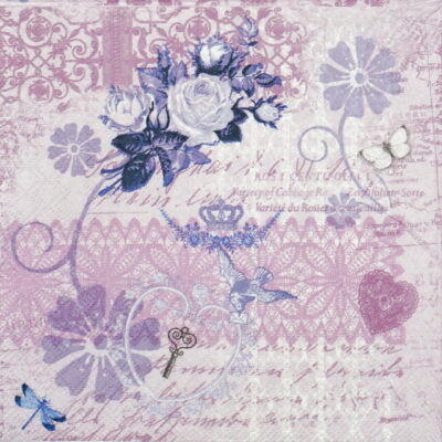 Lunch Napkins (20) - Variety Of Cabaret Lila