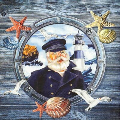 Paper Napkin - Captain in hat