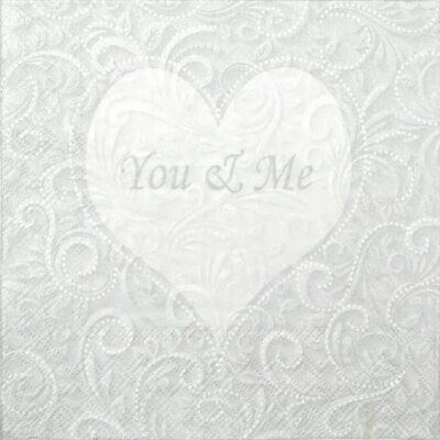 Lunch Napkins (20) - You & Me Champagne