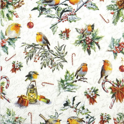 Lunch Napkins (20) - Christmas Ornaments