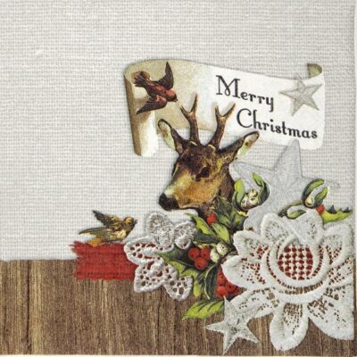 Lunch Napkins (20) - Deer Collage