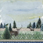 Paper Napkin - Deer Winter Scene