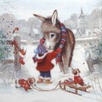 Keeping Warm Decoupage Napkin
