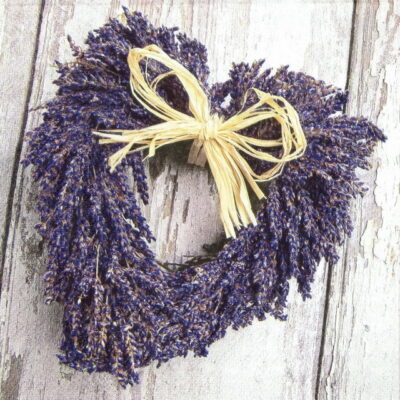 Lunch Napkins (20) - Lavender Heart