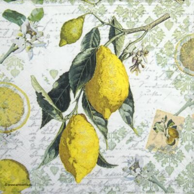 Cocktail Napkins (20) - Lemon