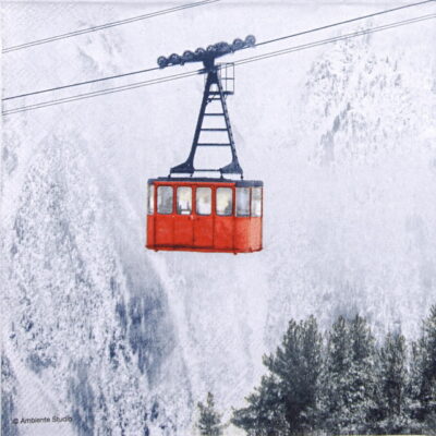 Paper Napkin - Ski Gondola