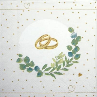 Lunch Napkins (20) - Wedding Branch White