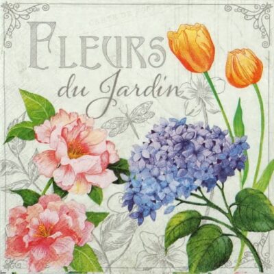 Paper Napkin - Fleurs de Jardin