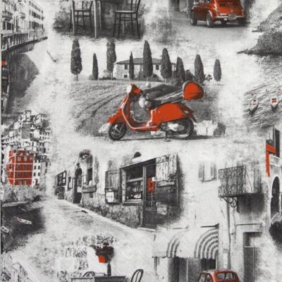 Paper Napkin - Italian streets