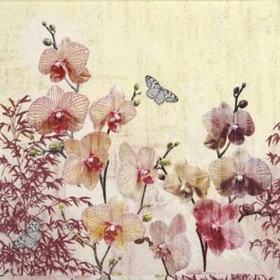 Cocktail Napkin - Orchid orient