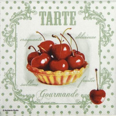 Lunch Napkins -Red cherries
