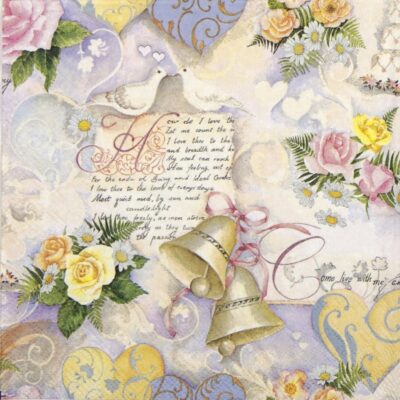 Paper Napkin - Wedding Bells Rose